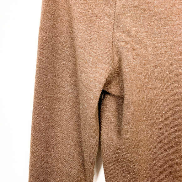 St. John's Bay Brown Long Sleeve Crew Neck - Picture 6 of 8